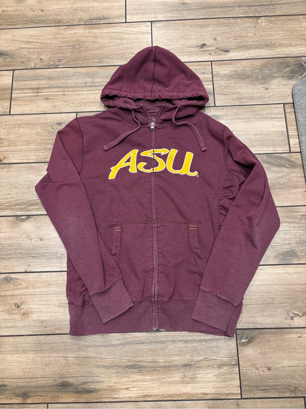 Vintage Womens Arizona State University ASU Sun Devils Full Zip Hoodie Size M